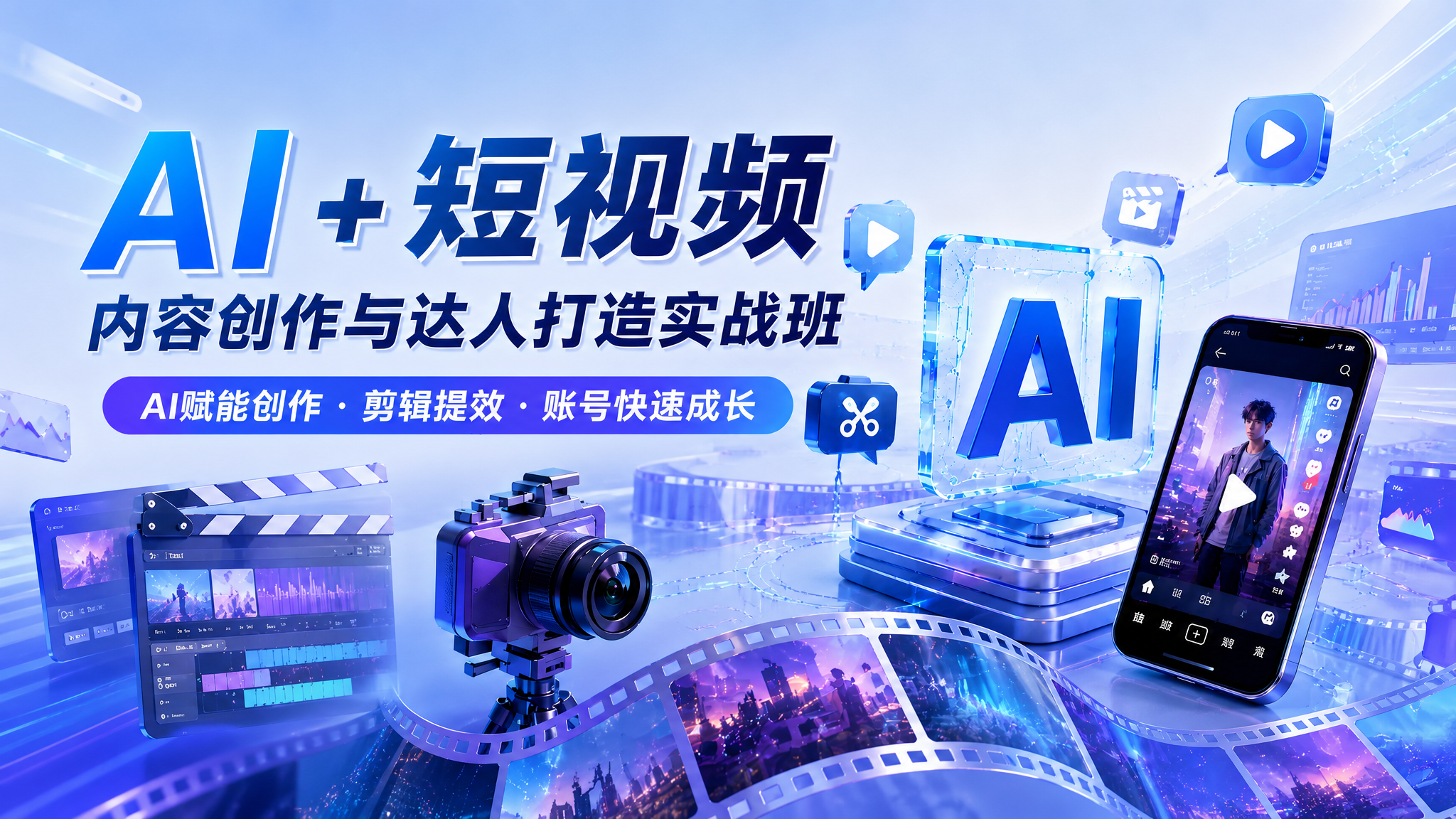 AI + 短视频内容创作与达人打造实战班